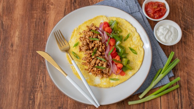 Open-Face Fajita Omelet